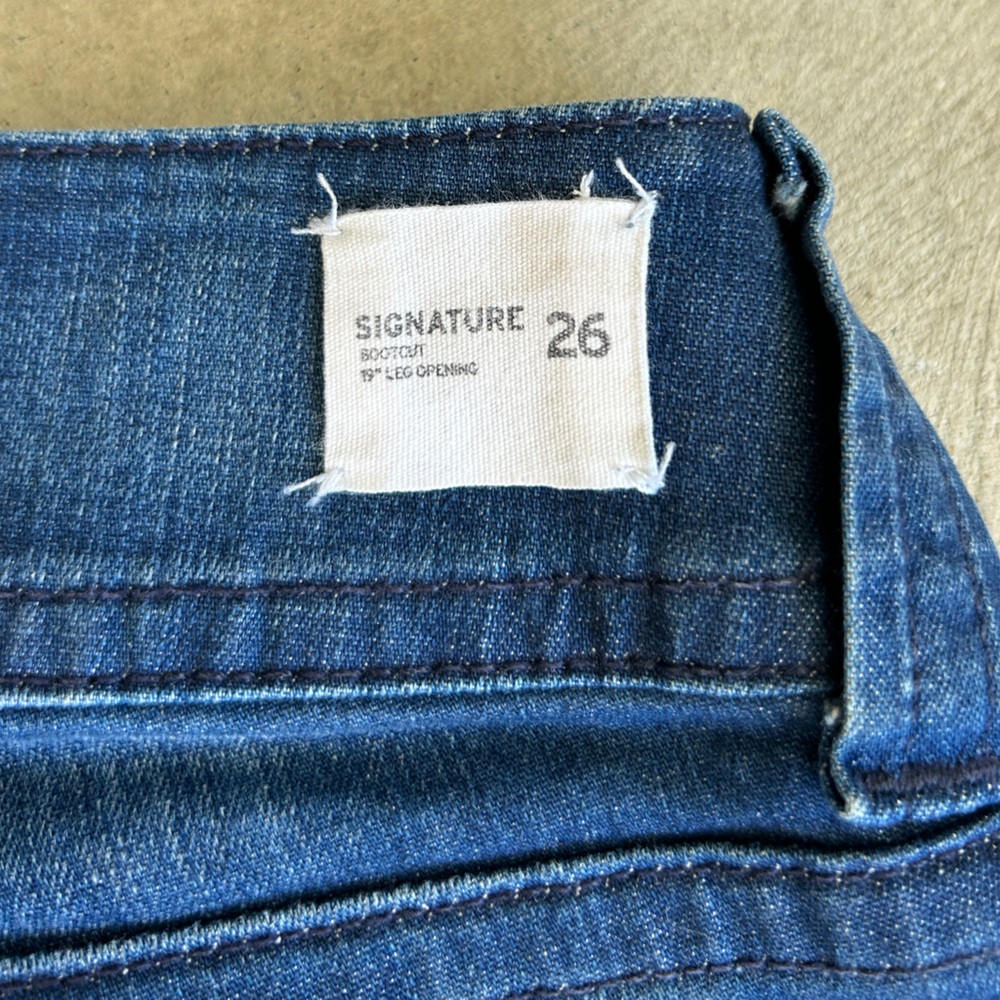 Hudson Signature Bootcut Women's Blue Jeans Size 26 - Picture 5 of 10